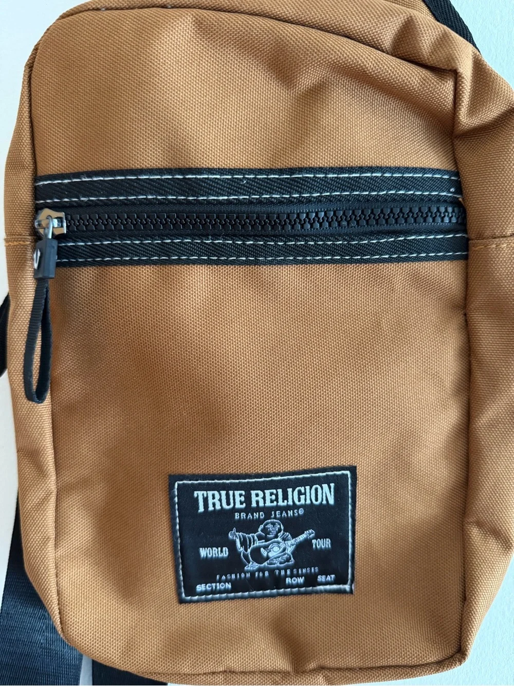 NWOT True Religion Crossbody Bag Yeta Tan Brown Belt bag Backpack